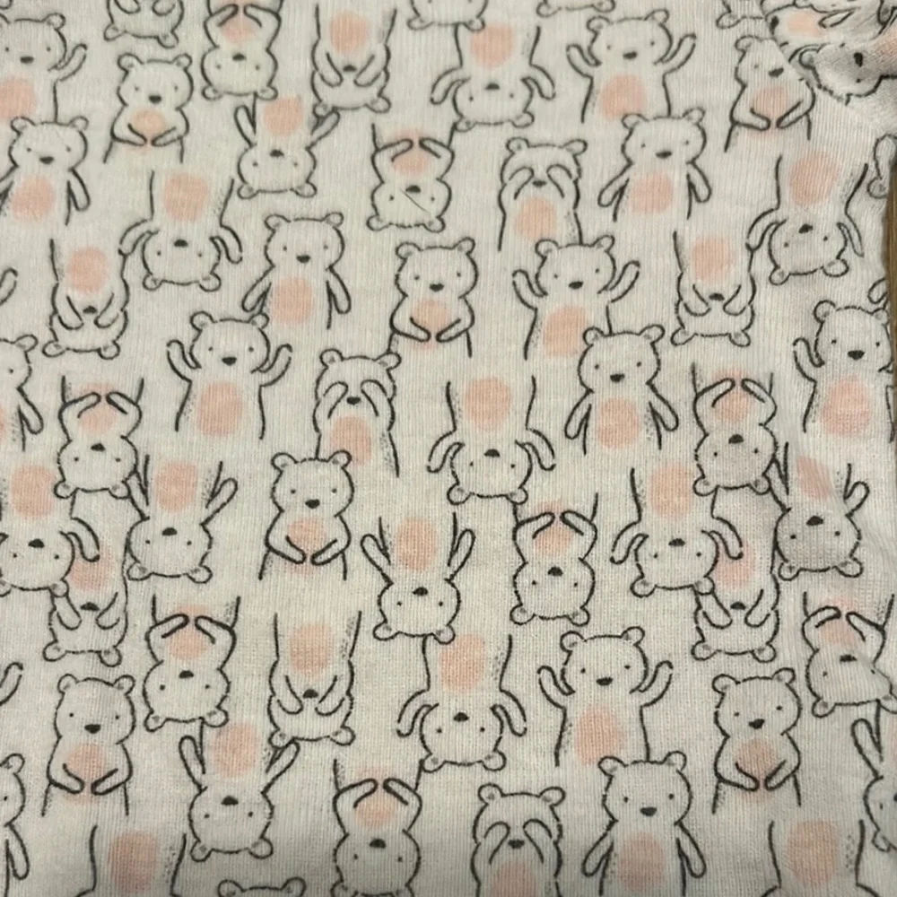 Carter's White and Pink Baby Onesie
